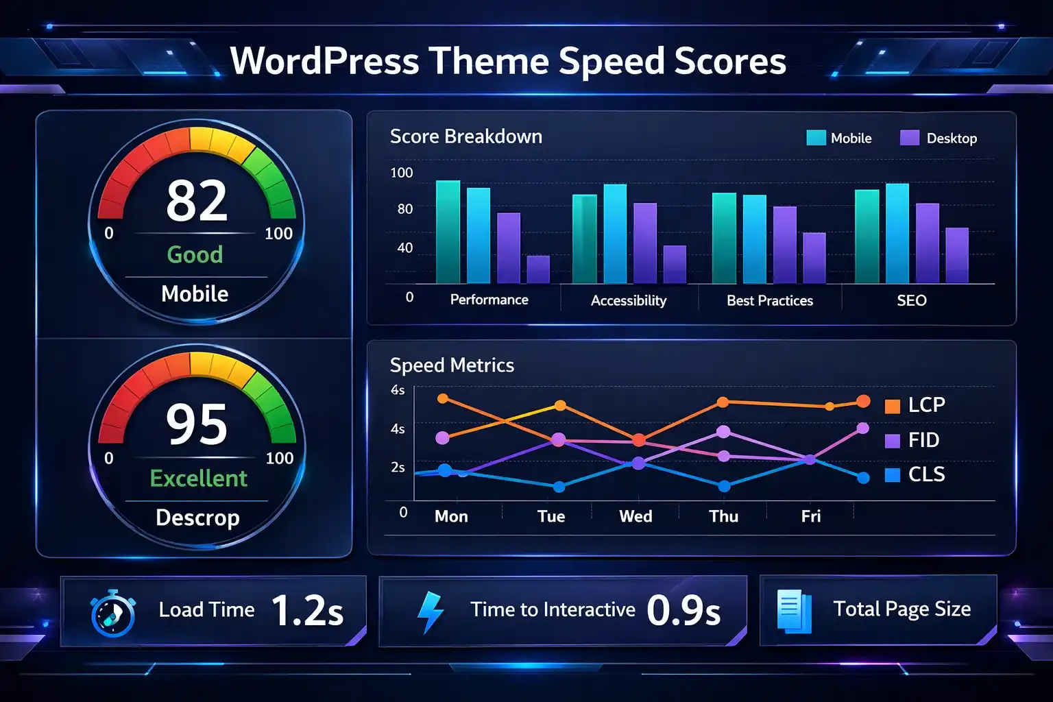 Flat lay of multiple WordPress theme previews on screen - Unsplash: 'website design' or 'web templates'